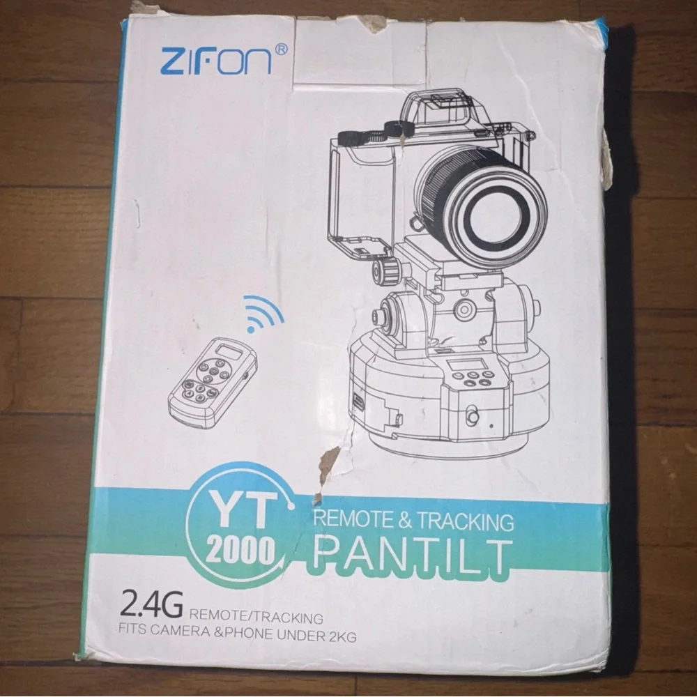 ZTFON YT-2000 Auto Motorized Rotate Panoramic Head, Remote Control, Camera/Phone